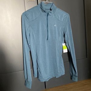 Blue lightweight quarter zip
